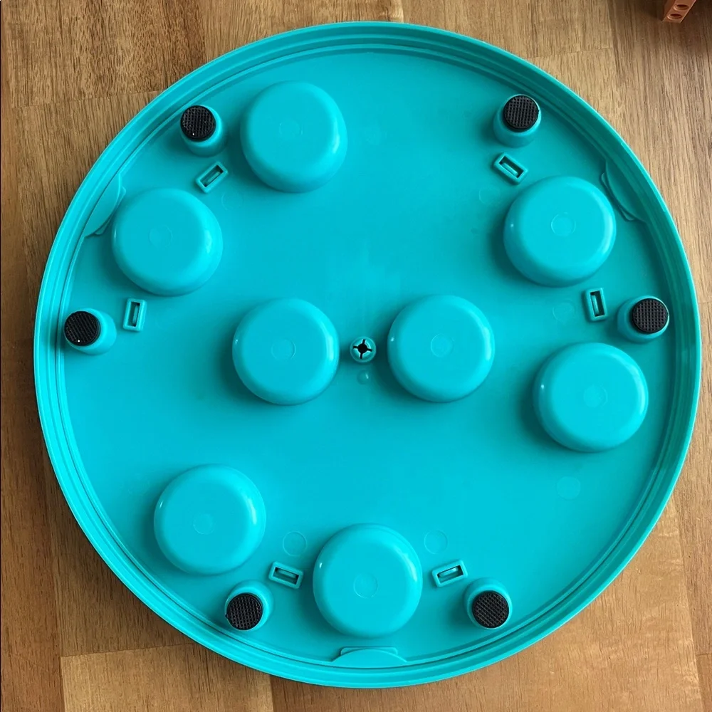 ZippyPaws Interactive Dog Puzzle Feeder - Blue and Yellow